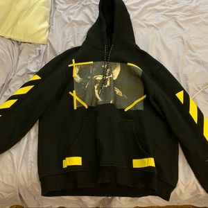 OFF WHITE HOODIE SIZE LARGE